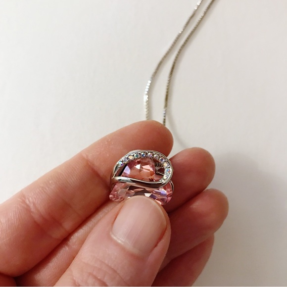 Leafael Infinity Love Heart Pendant Chain Necklace - Picture 10 of 12